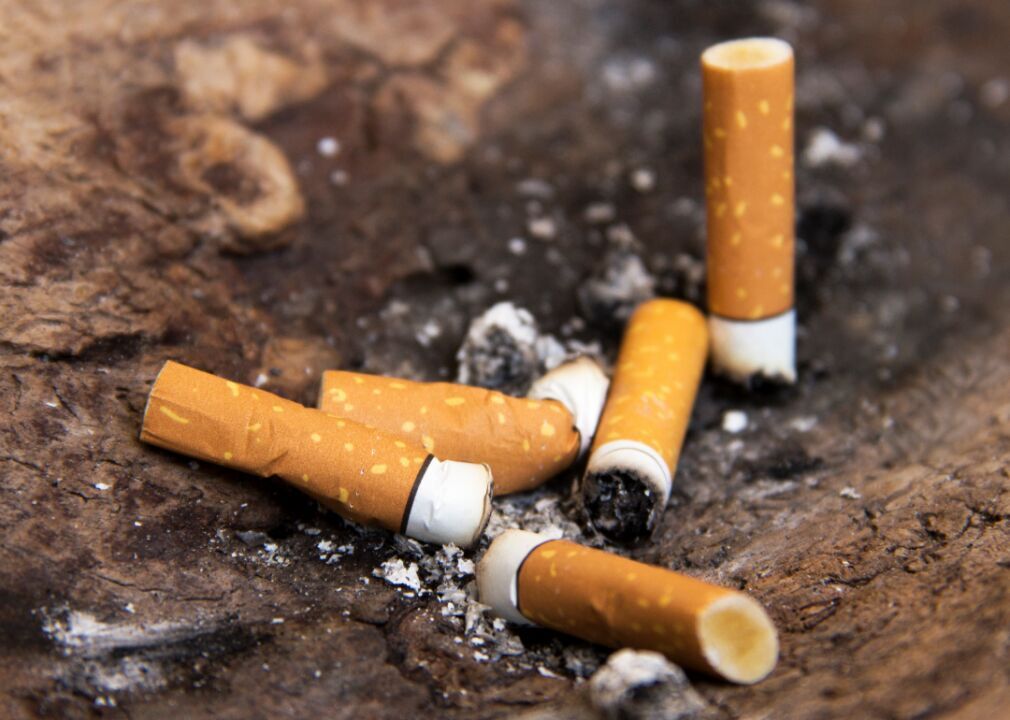 Cigarette butts: 18 months to 10 years
